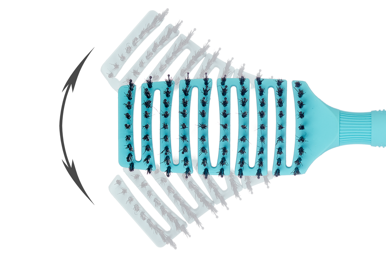 A close up of the Flex Brush to show the flexibility and movement